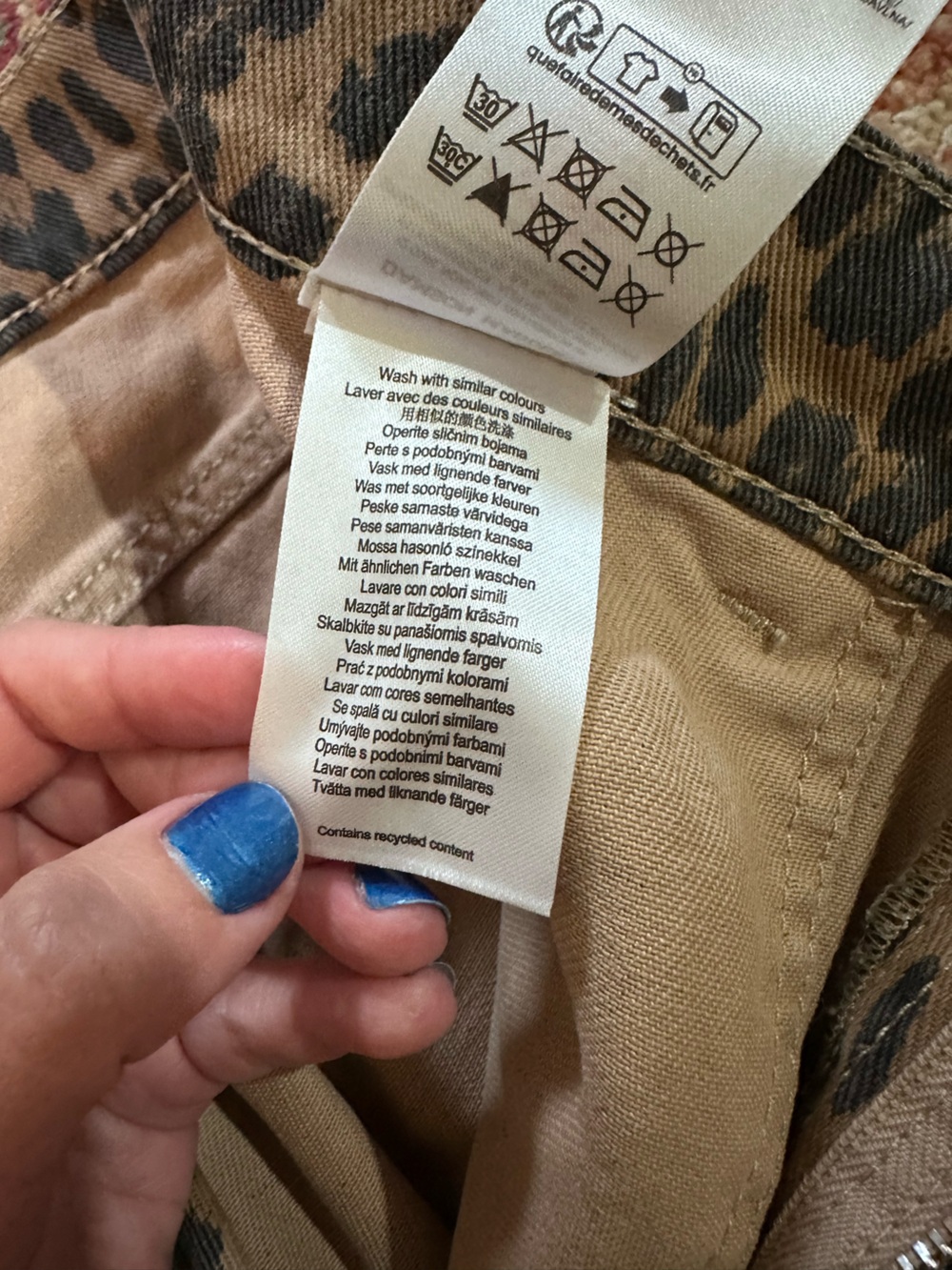 Damson Madder Dion Leopard Carpenter Cargo Pants UK 10/US 6 - Picture 11 of 14